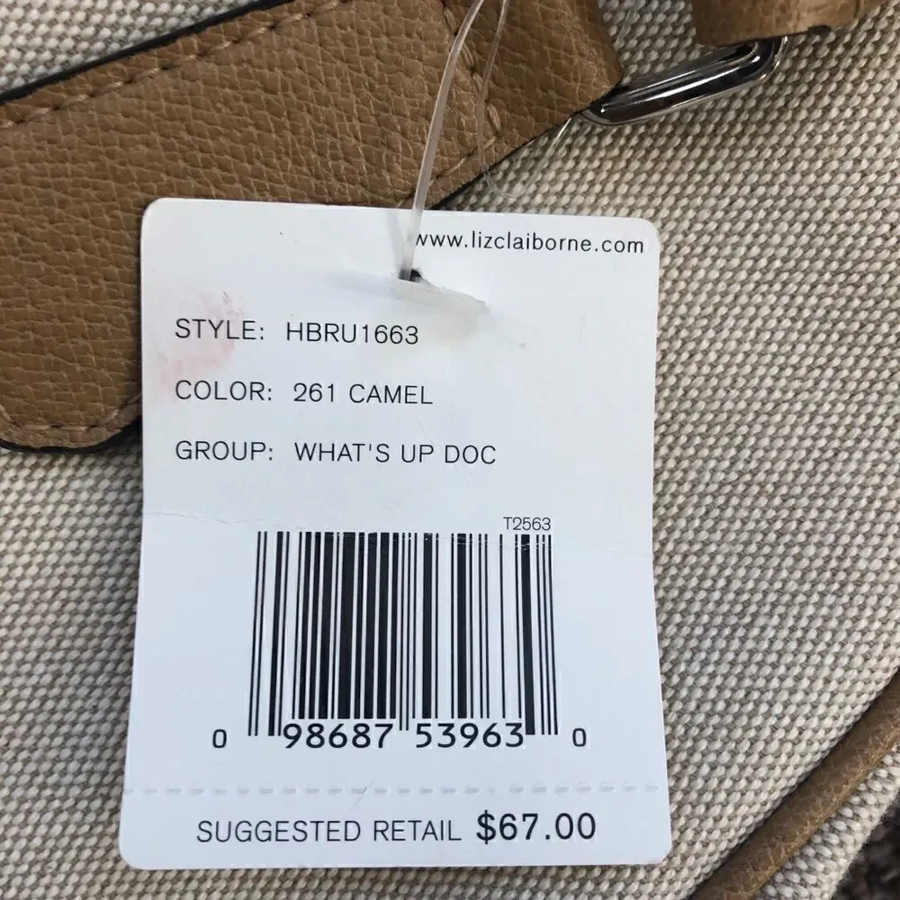NWT Liz Claiborne Hobo Bag
